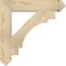 Ekena Millwork Merced Arts & Crafts Rough Sawn Bracket, Douglas Fir, 4"W x 24"D x 24"H BKT04X24X24MRC03RDF - alternate 2